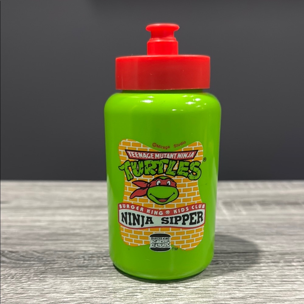Burger King | Teenage Mutant Ninja Turtles: Ninja Sipper (1993) - Vintage Bottle